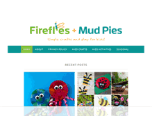 Tablet Screenshot of firefliesandmudpies.com